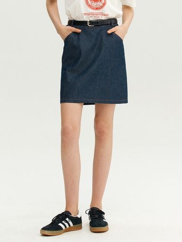 Monopoli H-line Skirt _ Indigo Blue - AND YOU - Modalova