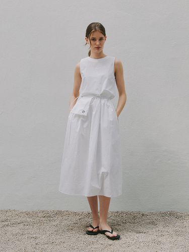 Pocket Belt Summer Dress _ White - Laminez - Modalova