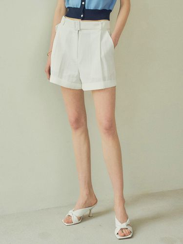 Cabra Belt Color Short Pants _White - Siyazu - Modalova