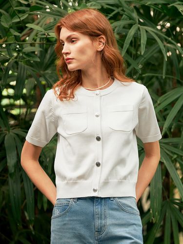 Women Pocket Short Sleeve Cardigan - GENERAL IDEA - Modalova