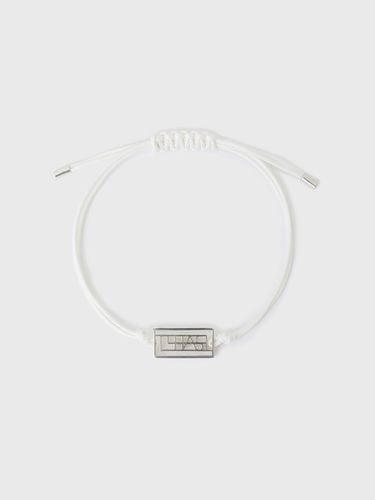 Silver Symbol Knotted Bracelet _ White - L’H.A.S - Modalova