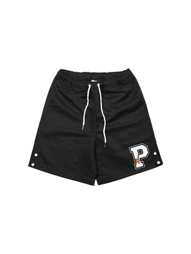 P Logo Snap Button Shorts - Black - PLAYIAN - Modalova