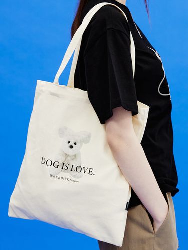 Dog Is Love Maltese Toy Eco-bag - WAIKEI - Modalova