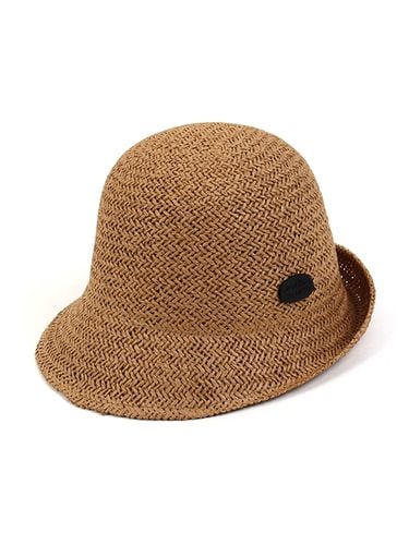 French Paper Cloche Hat_Brown - Universal chemistry - Modalova