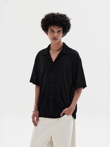 Punching Knitted Short Sleeve Shirts _ - DNSR - Modalova