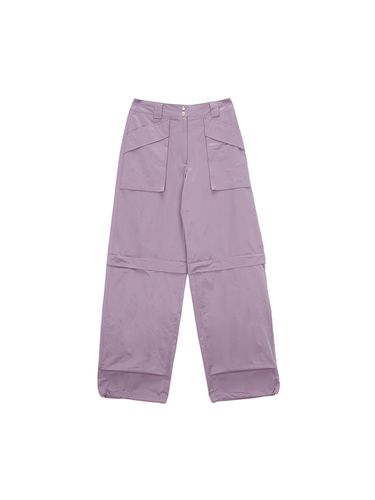 Knee Zip-Out Pocket Pants_Purple - Matin Kim - Modalova