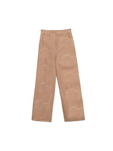 Logo Stamp Cotton Pants_Beige - Matin Kim - Modalova