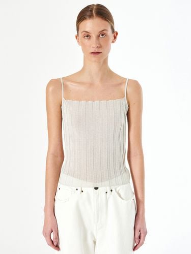 Glittering Pleats Knit Camisole _ - DIAGONAL - Modalova