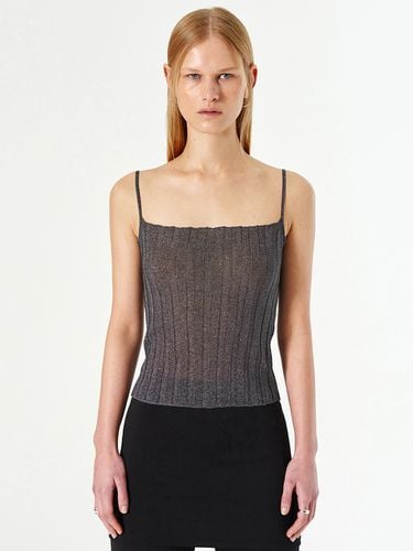 Glittering Pleats Knit Camisole _ - DIAGONAL - Modalova