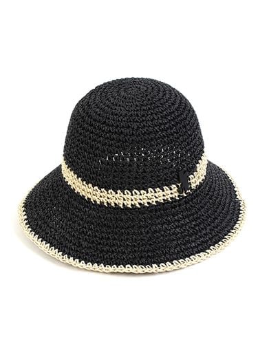 Basic Line Wire Raffia Hat_Black - Universal chemistry - Modalova