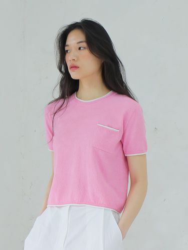 Line Pocket Sweater_Pink - PAUL&ALICE - Modalova