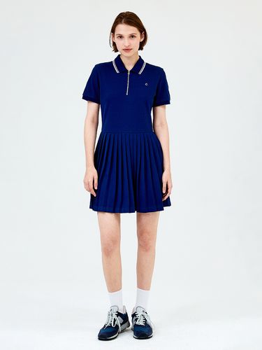 Pique Tennis Dress - Navy - CLOVE - Modalova