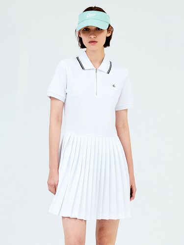 Pique Tennis Dress - White - CLOVE - Modalova