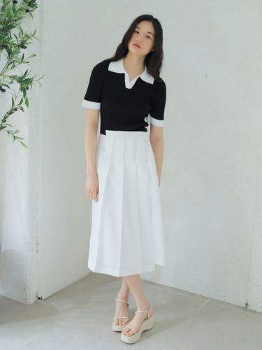 Summer Asymmetrical Skirt_White - PAUL&ALICE - Modalova