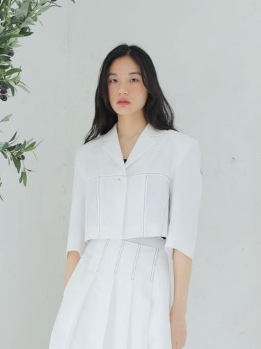 Summer Crop Jacket_White - PAUL&ALICE - Modalova