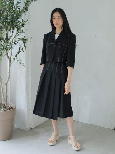 Summer Crop Jacket_Black - PAUL&ALICE - Modalova