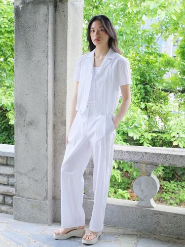 Summer Tuck Pants_White - PAUL&ALICE - Modalova