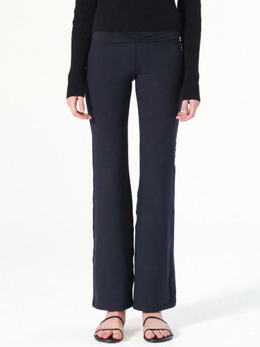 Stretchy Shirring Flare Pants _ - DIAGONAL - Modalova