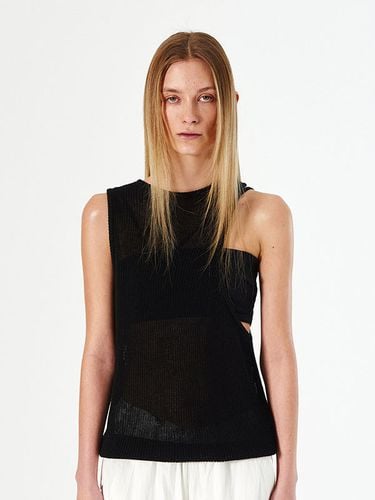 Unbalance Sleeveless Knit _ Black - DIAGONAL - Modalova