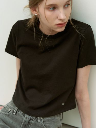 Basic AD Silver Point T-shirt _Black - ADAUL - Modalova