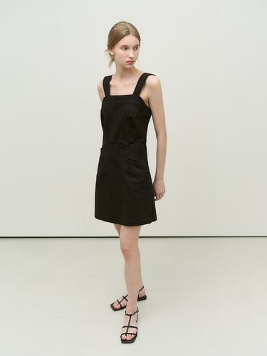 Mim Shoulder Strap Mini Dress _Black - ADAUL - Modalova