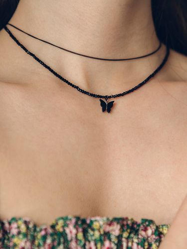 Black Butterfly Necklace - FANTASTIC PLANET - Modalova