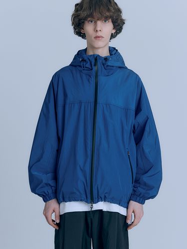 Hike Hoodie Zip-Up Jacket (Blue) - AREUBAN - Modalova