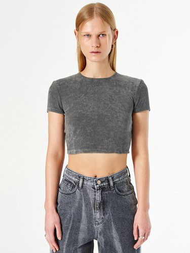 Back Point Terry T-shirt _ Grey - DIAGONAL - Modalova