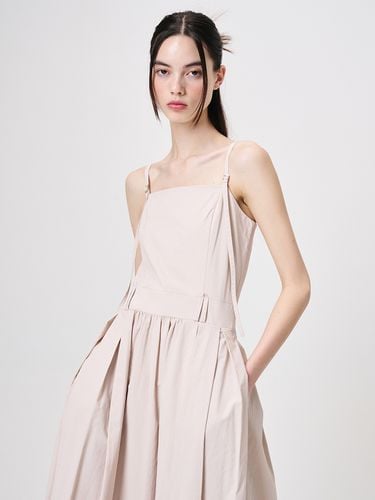 Slip Shirring Pleated Dress - ETMON - Modalova