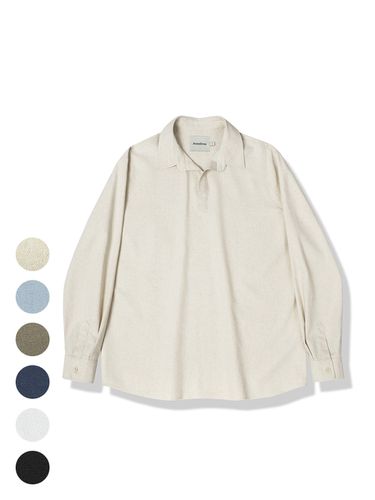 French Linen Gentle Open Semi Oversized Shirt - AVANDRESS - Modalova