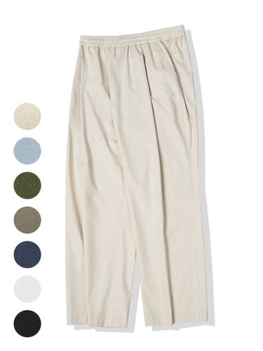 French Linen One Tuck Wide Pants - AVANDRESS - Modalova