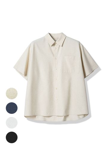 French Linen Short Sleeve Shirt - AVANDRESS - Modalova