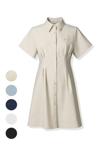 French Linen Slim Shirt Dress - 5COL - AVANDRESS - Modalova