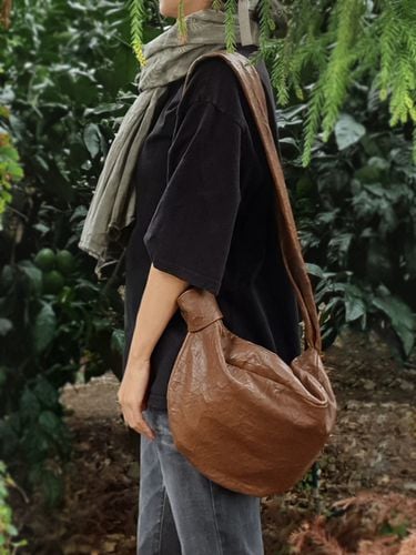 Leather Hobo Cross Bag - GONI atelier - Modalova