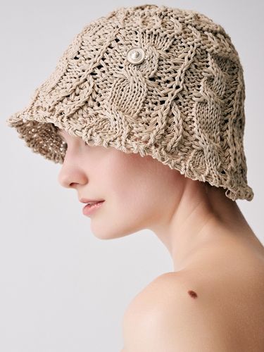 Astrid Bucket Hat_Beige - SIEOR - Modalova