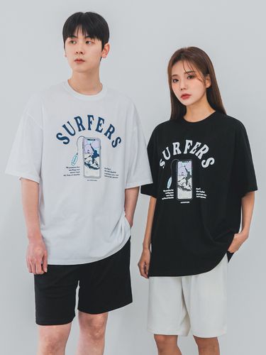 SURFERS Oversized T-shirt (2 Colors) - alvinclo - Modalova