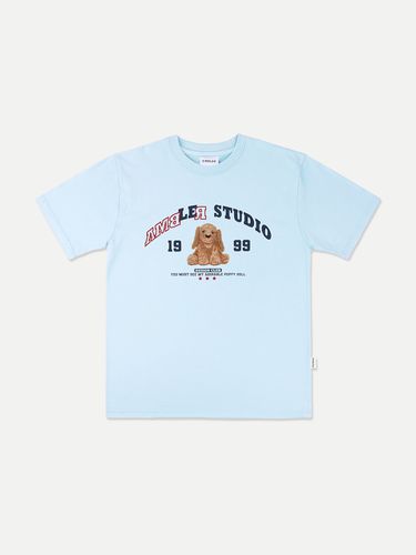 Puppy Doll Oversized T-Shirt _ Blue - AMBLER - Modalova