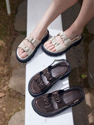 Shirring Strap Platform Sandal_2 Colors - CESTI - Modalova