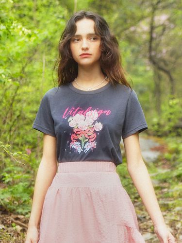 Pink Flower Logo T-Shirt - VITALSIGN - Modalova