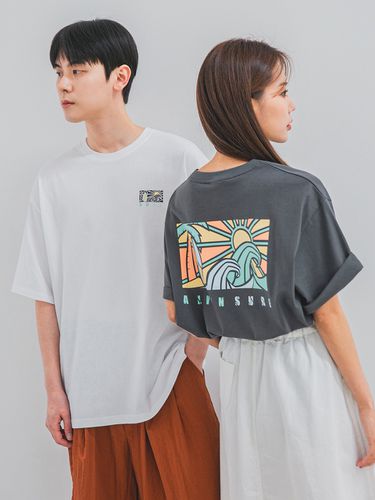 Stained Glass Oversized Fit Short Sleeves T-Shirt - alvinclo - Modalova