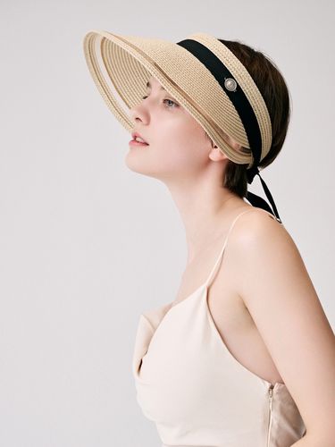 Eleanor Visor Hat_Beige - SIEOR - Modalova