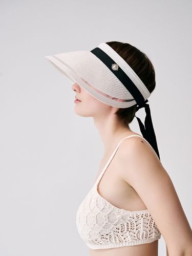 Eleanor Visor Hat_White - SIEOR - Modalova