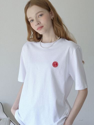 Rose Wappen T-shirt _ White - NONLOCAL - Modalova