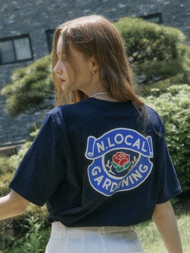 Gardening Logo T-shirt _ Navy - NONLOCAL - Modalova