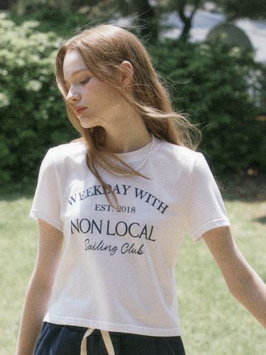 Sailing Club T-shirt _ White - NONLOCAL - Modalova