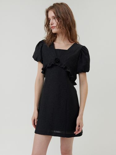 Rose Corsage Top + Mini Dress Set_Black - ouel - Modalova