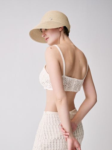 Raffia Bucket Hat_Lightbeige - SIEOR - Modalova