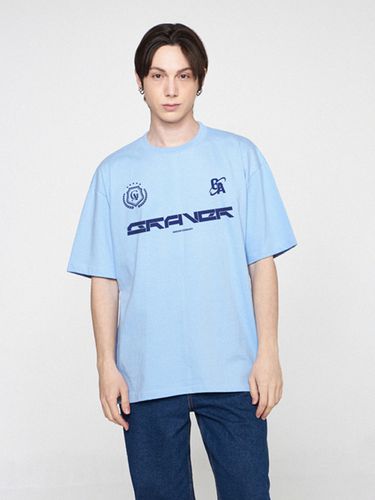 ODNR-UNISEX] Logo Sporty T-shirt_Sky Blue - GRAVER - Modalova