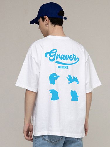 ODNR-UNISEX] Baseball Animal Back Logo T-shirt - GRAVER - Modalova