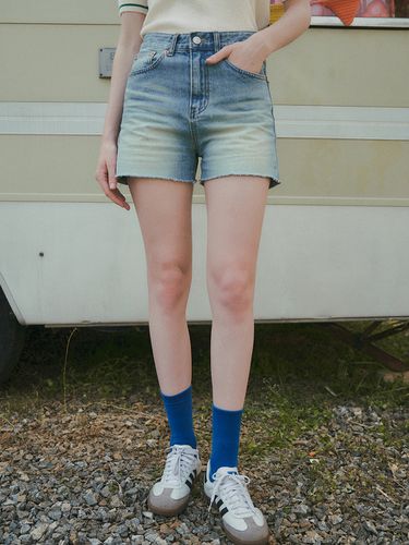 P3150 Cutting Denim Shorts - vanone atelier - Modalova